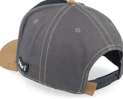 Trucker-Capslab Looney Tunes Bugs & Daffy Grey/Black/Brown A-Frame Trucker -