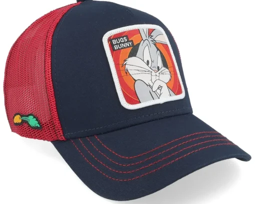 Trucker-Capslab Looney Tunes Bugs Bunny /Red Trucker - Black