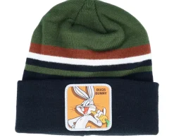 Cuff Beanies-Capslab Looney Tunes Bugs Bunny Black/Green/White/Brown Cuff - Black, Green