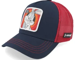 Trucker-Capslab Looney Tunes Bugs Bunny /Red Trucker - Black