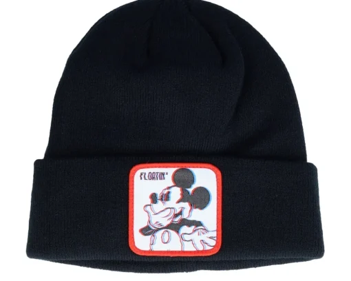 Cuff Beanies-Capslab Looney Tunes Bugs Bunny Black/Green/White/Brown Cuff - Black, Green