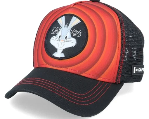 Trucker-Capslab Looney Tunes Bugs Bunny /Red Trucker - Black