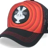 Trucker-Capslab Looney Tunes Bugs Bunny /Black Trucker - Red