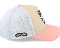 Trucker-Capslab Looney Tunes Bugs Bunny White/Beige/Pink Trucker -