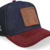 Trucker-Capslab Looney Tunes Coyote & Road Runned Black/Navy/Burgundy A-Frame Trucker -