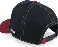 Trucker-Capslab Looney Tunes Coyote & Road Runned Black/Navy/Burgundy A-Frame Trucker -