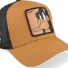 Clearance Capslab Looney Tunes Daffy Duck Brown A-Frame Trucker -