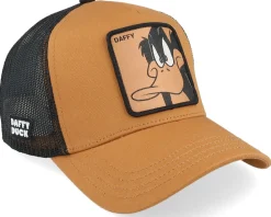 Clearance Capslab Looney Tunes Daffy Duck Brown A-Frame Trucker -