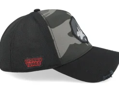 Trucker-Capslab Looney Tunes Daffy Duck Black/Camouflage A-Frame trucker -