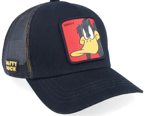 Trucker-Capslab Looney Tunes Daffy Duck Print/Black Trucker - White