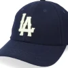 Dad Cap-American Needle Los Angeles Angels Archive Legend Navy Dad Cap -