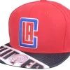 Snapback-Mitchell & Ness Los Angeles Clippers Slash Century Red/Black Snapback -