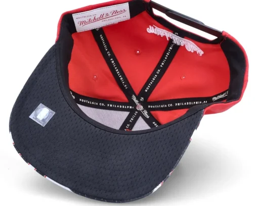 Snapback-Mitchell & Ness Los Angeles Clippers Slash Century Red/Black Snapback -