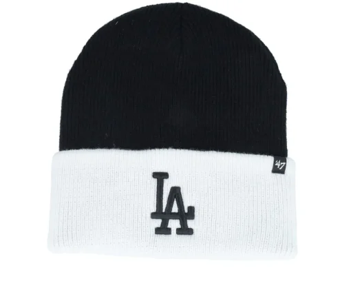 Cuff Beanies-47 Brand Los Angeles Dodgers Campus 47 Knit Beanie Cuff - Black