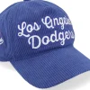 Dad Cap-47 Brand Los Angeles Dodgers Chainscript Hitch Lc Royal Dad Cap - Blue