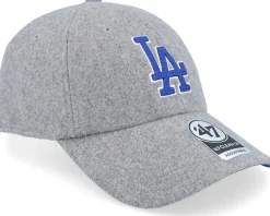 Outlet 47 Brand Los Angeles Dodgers Chain Stitch Clean Up Grey Dad Cap -
