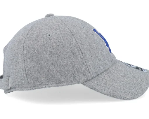 Outlet 47 Brand Los Angeles Dodgers Chain Stitch Clean Up Grey Dad Cap -