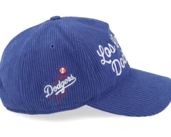 Dad Cap-47 Brand Los Angeles Dodgers Chainscript Hitch Lc Royal Dad Cap - Blue
