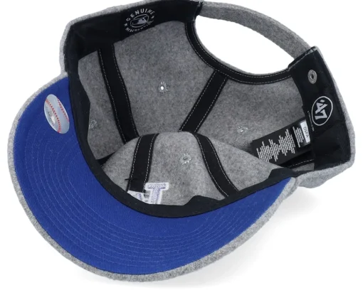 Outlet 47 Brand Los Angeles Dodgers Chain Stitch Clean Up Grey Dad Cap -