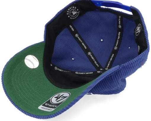 Dad Cap-47 Brand Los Angeles Dodgers Chainscript Hitch Lc Royal Dad Cap - Blue