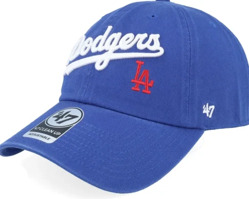 Outlet 47 Brand Los Angeles Dodgers MLB 47 Clean Up Cap Royal Dad Cap -