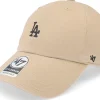 Dad Cap-47 Brand Los Angeles Dodgers MLB Base Runner Clean Up Khaki Dad Cap - Beige