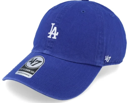 Dad Cap-47 Brand Los Angeles Dodgers MLB Base Runner Clean Up Khaki Dad Cap - Beige