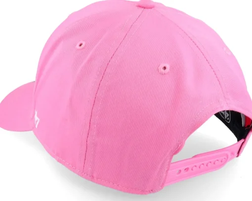 Adjustable-47 Brand Los Angeles Dodgers Raised Basic Mvp Rose/White Dad Cap - Pink