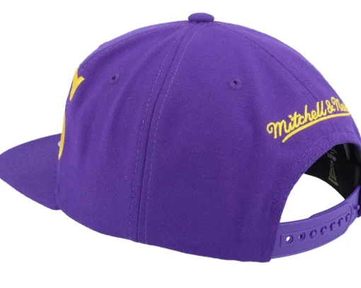 Snapback-Mitchell & Ness Los Angeles Kings Full Frontal Vintage Purple/Yellow Snapback -