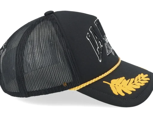 Trucker-Mitchell & Ness Los Angeles Kings Gold Leaf Hwc Trucker - Black