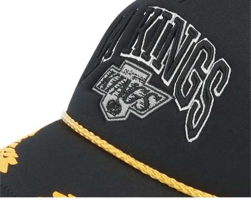 Trucker-Mitchell & Ness Los Angeles Kings Gold Leaf Hwc Trucker - Black