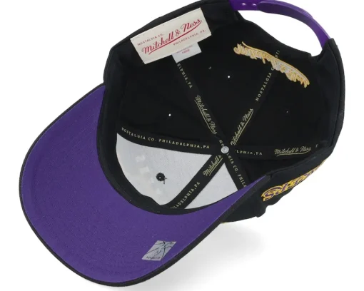 Outlet Mitchell & Ness Los Angeles Lakers All Out Collage Pro Black Adjustable -