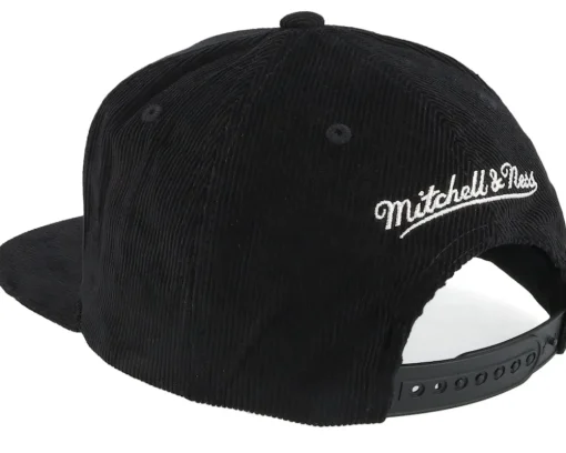 Snapback-Mitchell & Ness Los Angeles Lakers Black Cord Black Snapback -