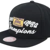 Snapback-Mitchell & Ness Los Angeles Lakers Champs 10 HWC Black Snapback -