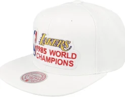 Clearance Mitchell & Ness Los Angeles Lakers Champs White Snapback -