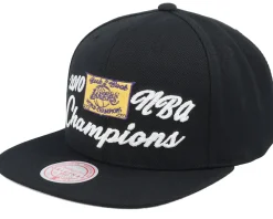 Snapback-Mitchell & Ness Los Angeles Lakers Champs 10 HWC Black Snapback -