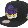 Snapback-Mitchell & Ness Los Angeles Lakers Drop It Black Snapback -