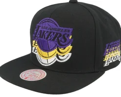 Snapback-Mitchell & Ness Los Angeles Lakers Drop It Black Snapback -