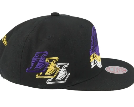 Snapback-Mitchell & Ness Los Angeles Lakers Drop It Black Snapback -