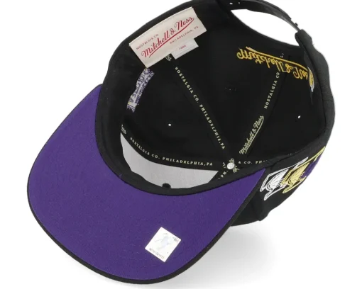 Snapback-Mitchell & Ness Los Angeles Lakers Drop It Black Snapback -