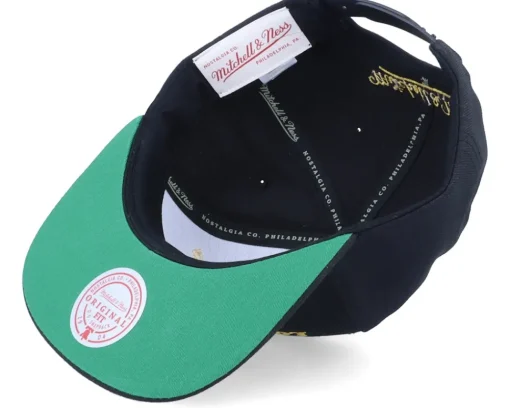Snapback-Mitchell & Ness Los Angeles Lakers Front Loaded Black Snapback -