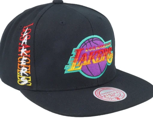 Best Mitchell & Ness Los Angeles Lakers High Grade Snapback - Black