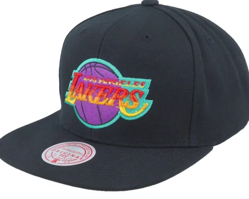 Best Mitchell & Ness Los Angeles Lakers High Grade Snapback - Black