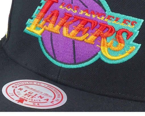 Best Mitchell & Ness Los Angeles Lakers High Grade Snapback - Black