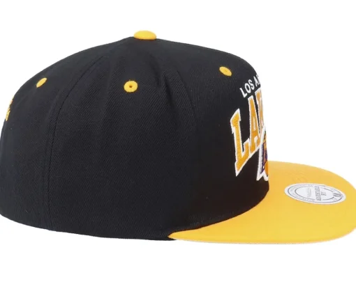 Clearance Mitchell & Ness Los Angeles Lakers Hwc Team Arch Black/Yellow Snapback -