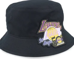 Buckets-Mitchell & Ness Los Angeles Lakers Logolap Hwc Black Bucket -