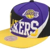 Snapback-Mitchell & Ness Los Angeles Lakers Multiply /Purple Snapback - Black