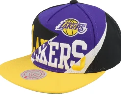 Snapback-Mitchell & Ness Los Angeles Lakers Multiply /Purple Snapback - Black