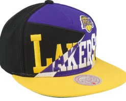 Snapback-Mitchell & Ness Los Angeles Lakers Multiply /Purple Snapback - Black