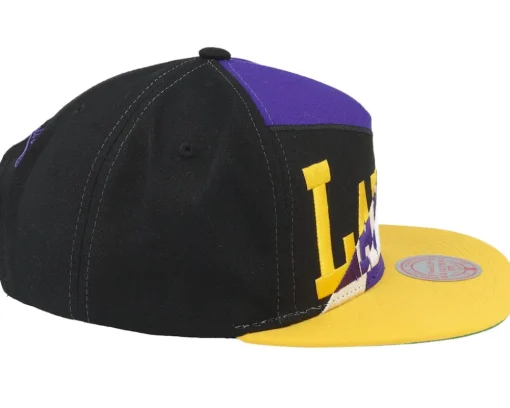 Snapback-Mitchell & Ness Los Angeles Lakers Multiply /Purple Snapback - Black